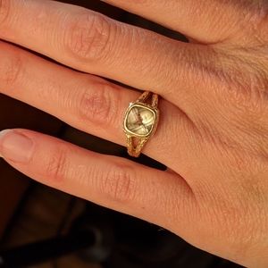 Custom Green Amethyst Ring